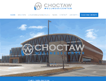 Tablet Screenshot of choctawwellness.com